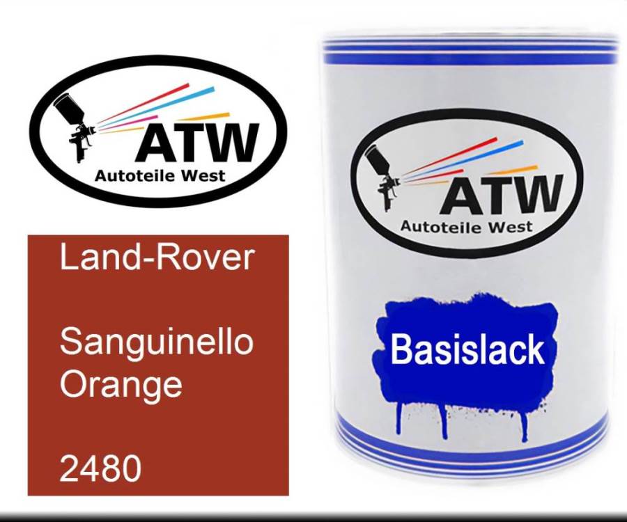 Land-Rover, Sanguinello Orange, 2480: 500ml Lackdose, von ATW Autoteile West.